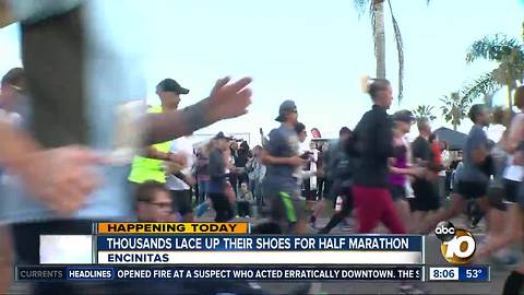 Thousands lace up for Encinitas half-marathon