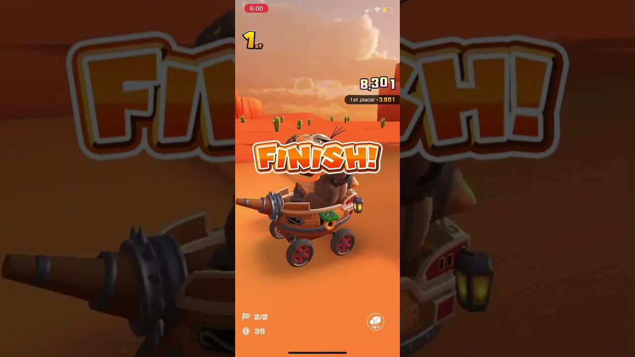 Mario Kart Tour - Landship Gameplay (Penguin Tour Gift Reward Kart)