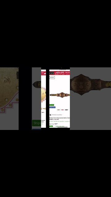 Every Big Gold Replica Belt On WWE Shop! #shorts