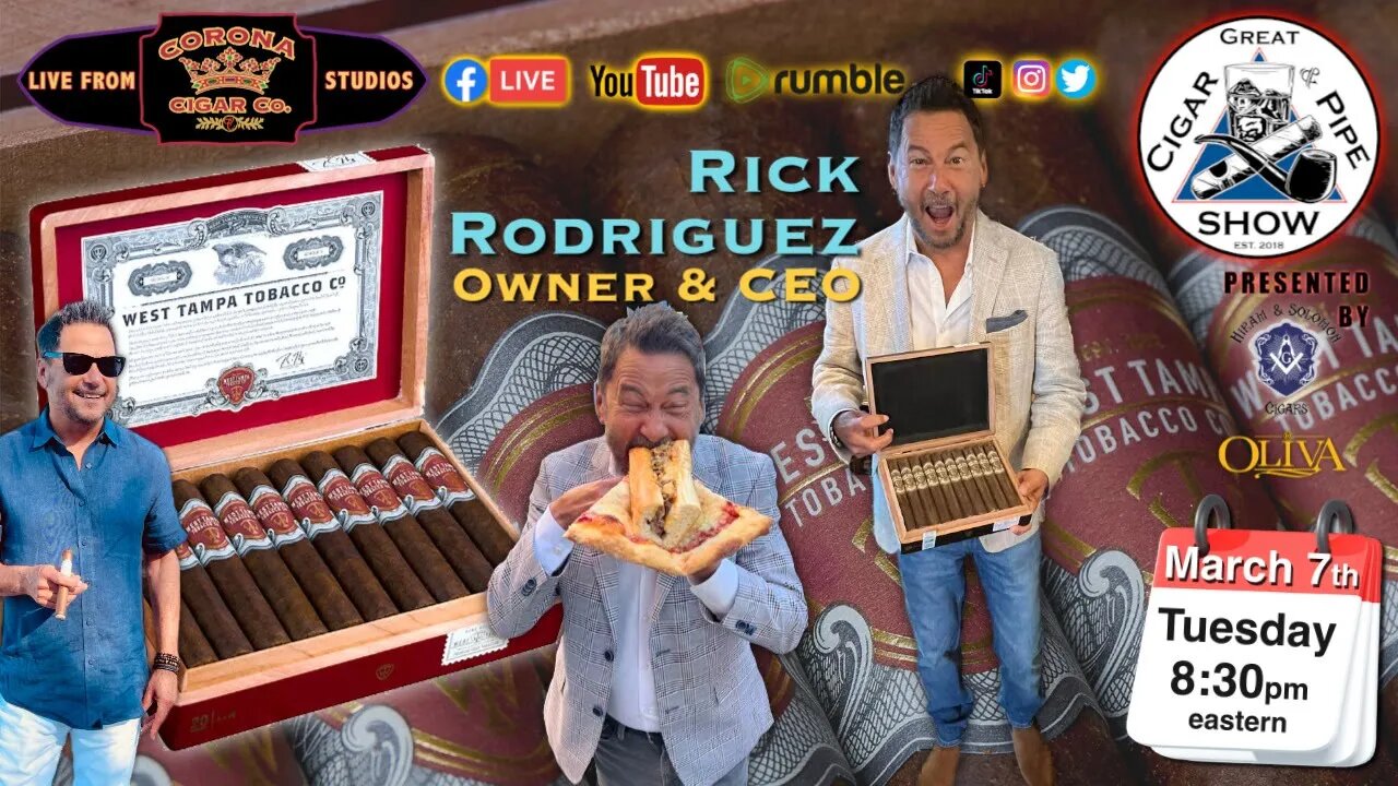 A candid evening with Rick Rodriguez, Owner & CEO, West Tampa Tobacco Co.