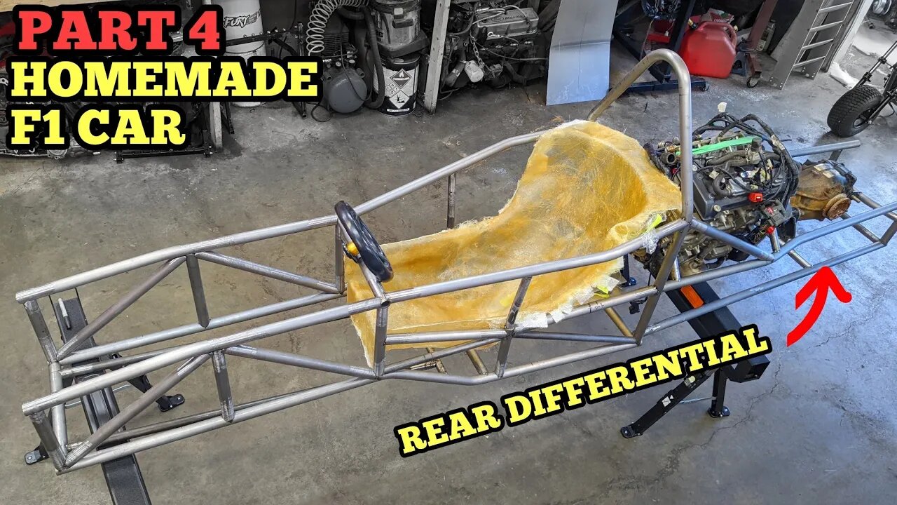 Homemade Formula One Car 11000 Rpm Engine And Diff Mounted- Part 4