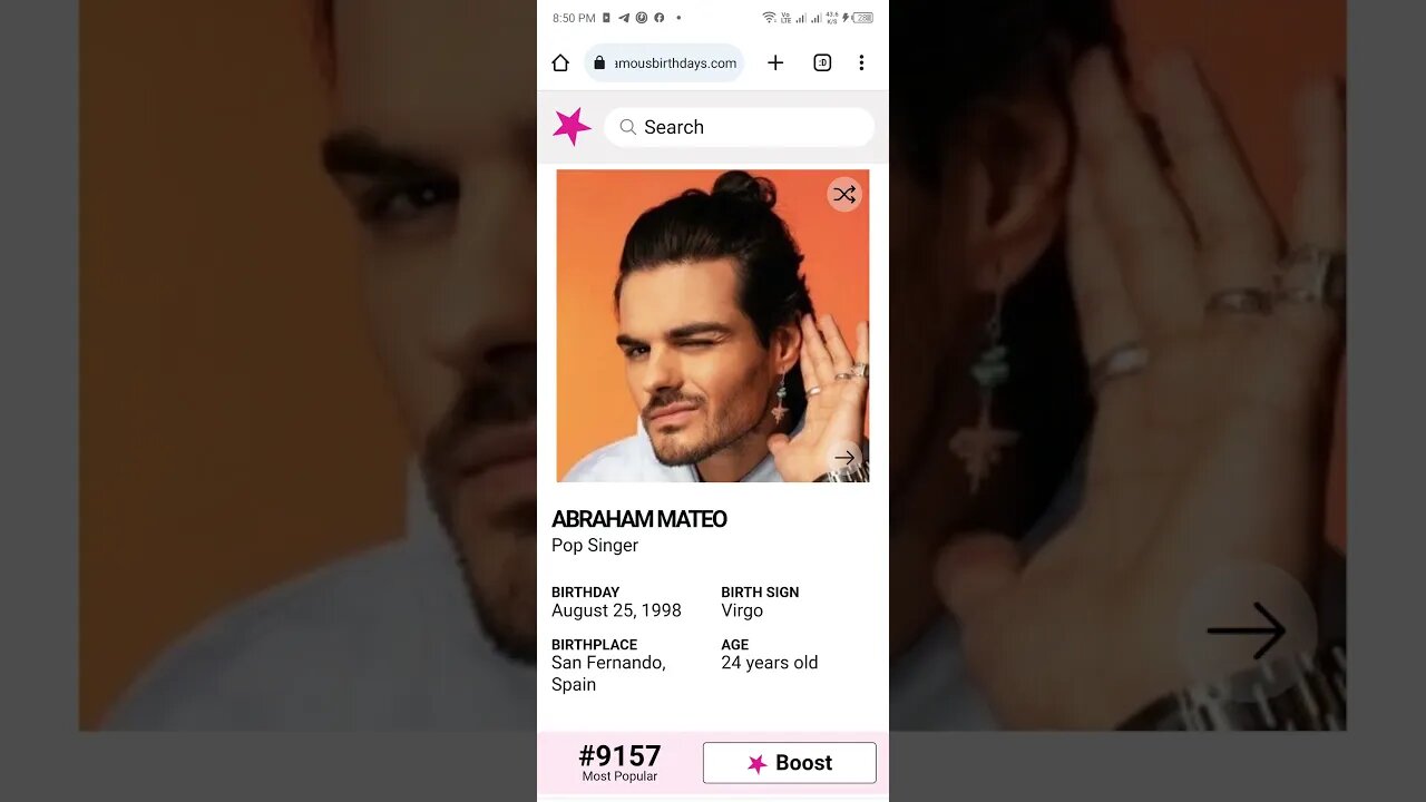 HAPPY 24 BIRTHDAY ABRAHAM MATEO