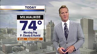 Foggy and muggy Monday morning