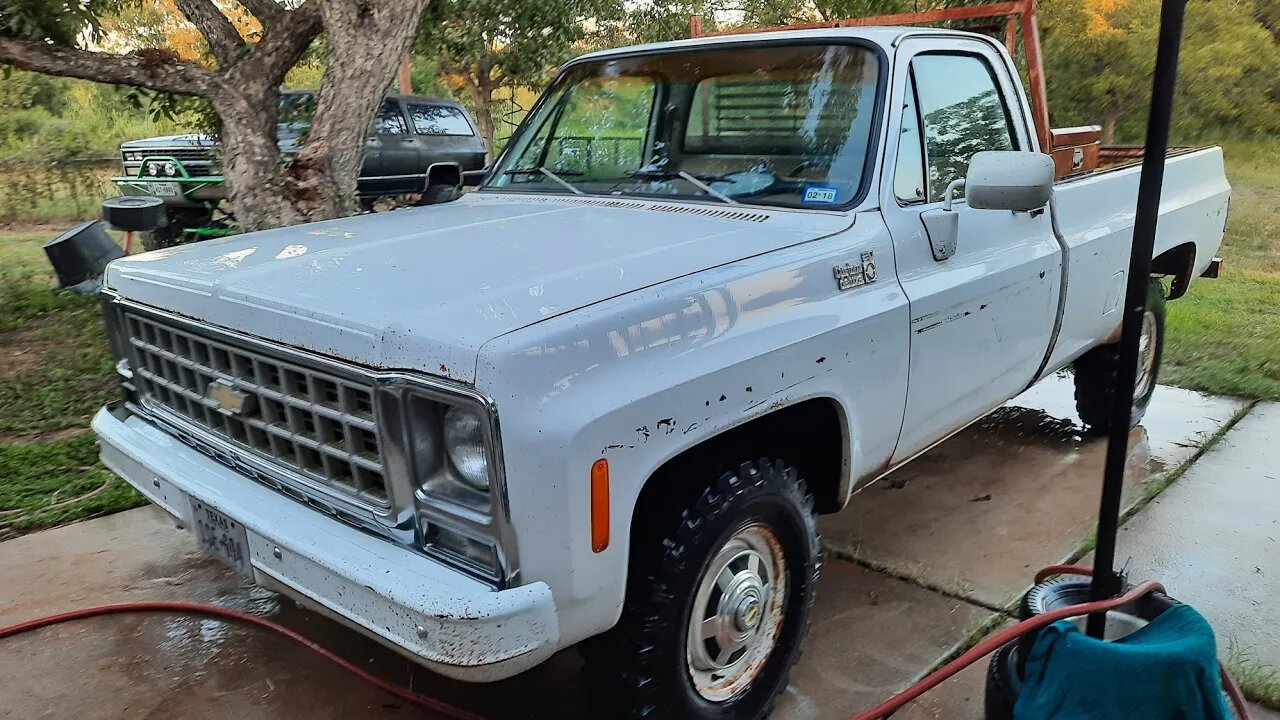 Got the 1980 Chevy 4x4 Truck running