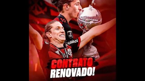 FILIPE LUÍS RENOVOU❤️🖤🤩CONTRATO ATÉ DEZ23 😎🏆