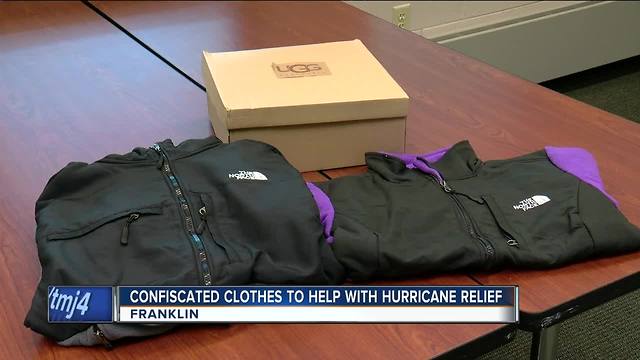 Franklin police donate confiscated fake UGG boots, The North Face jackets to Puerto Rico