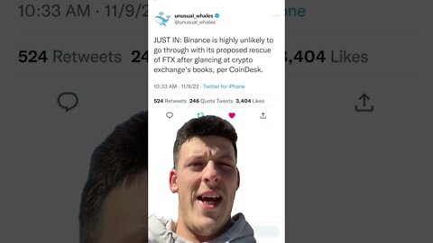 Binance Backing Out Of FTX Deal