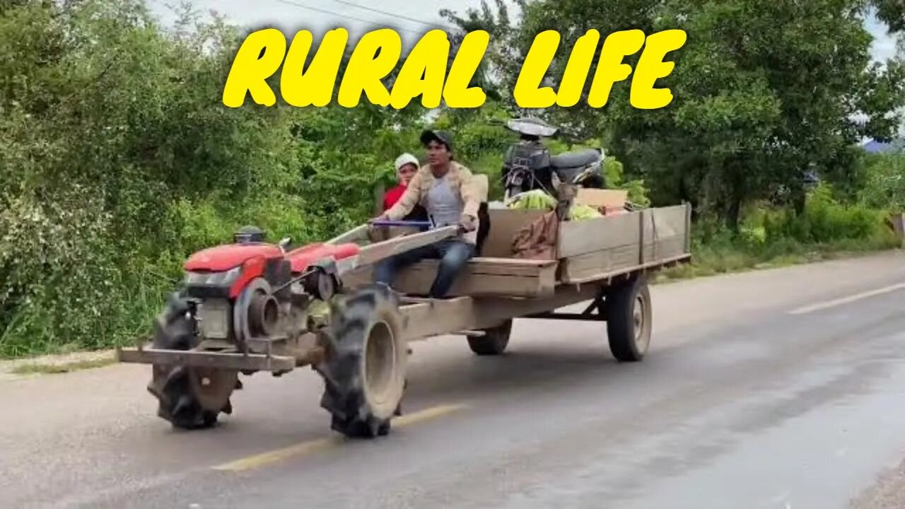 Life at countryside as farmer and local street seller - living so hard to support their daily living