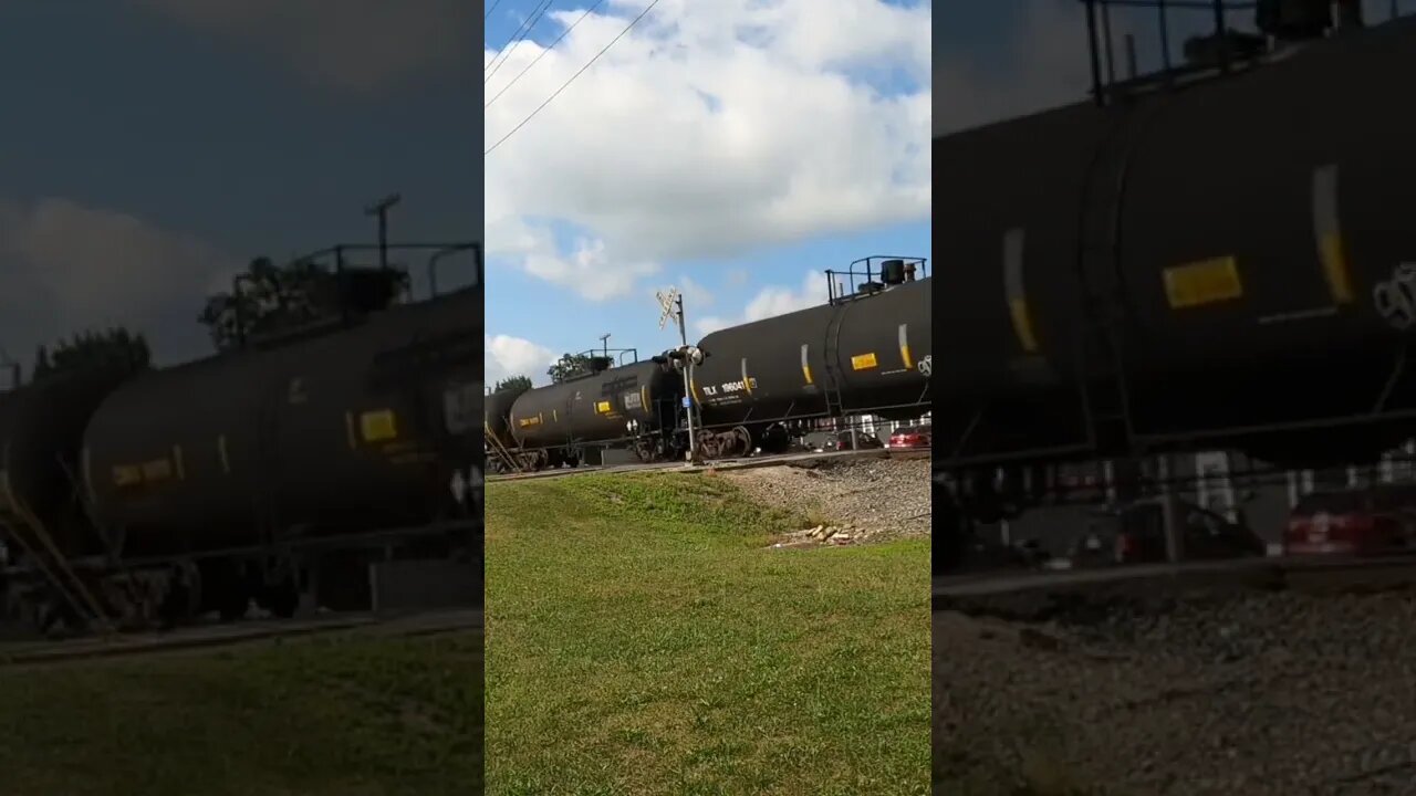 loud squealing tank car #train #railfan