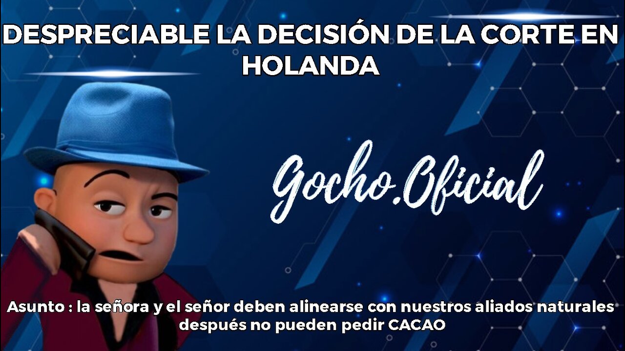 [21NOV2024] DESPRECIABLE LA DECISIÓN DE LA CORTE EN HOLANDA [GOCHO.OFICIAL]