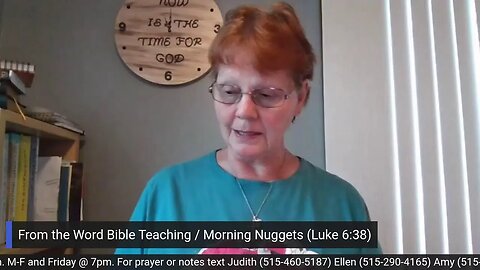 From the Word Bible Teaching /Morning Nuggets (5/26/23)