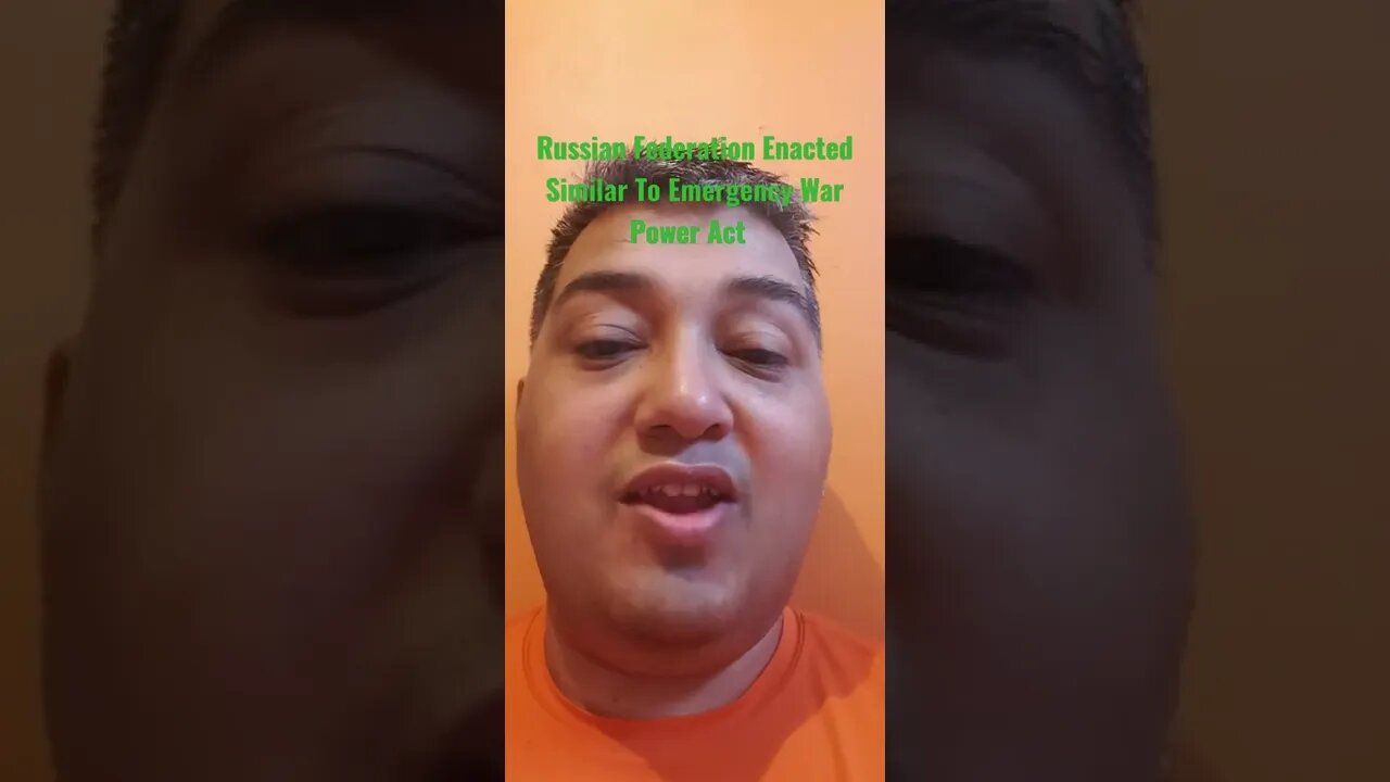 #Russian #Federation Enacted Similar To #Emergency #War #Power #Act