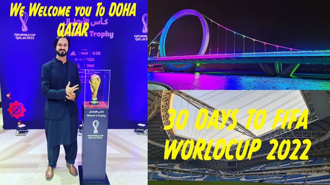 Countdown to Worldcup 2022: 30 Days to go! | With bikers | KATARA Beach