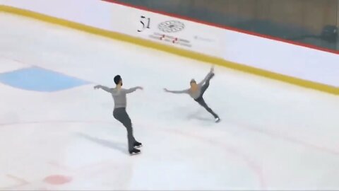 *Scary Fall - Please Beware* - Ashley CAIN / Timothy LEDUC, GOLDEN SPIN ZAGREB PAIRS FS Dec.-8