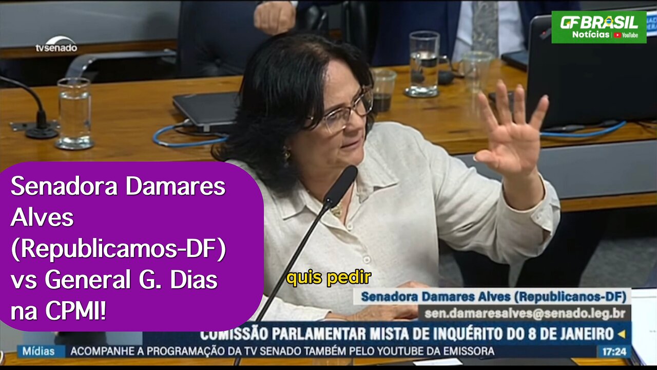 Senadora Damares Alves (Republicanos-DF) vs General G. Dias na CPMI!