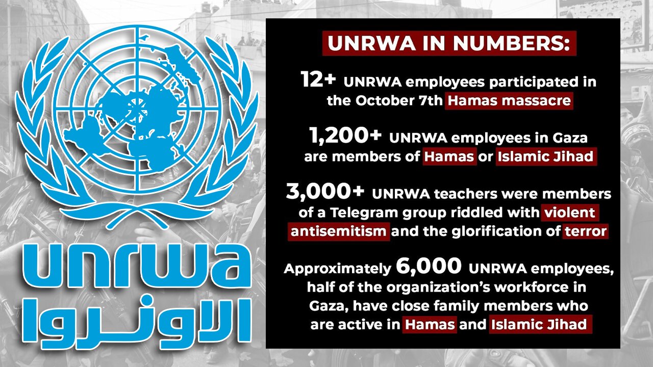 ISRAEL PROVES MAJORITY OF UNRWA STAFF LINKED TO HAMAS AND OCTOBER 7 ATTACK!