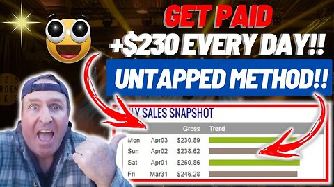 Get Paid +$230 Every Day (UNTAPPED METHOD!!!) | Make Money Online For Beginners