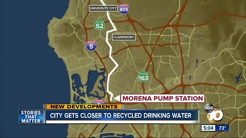 City moves closer to recycled water as drinking water