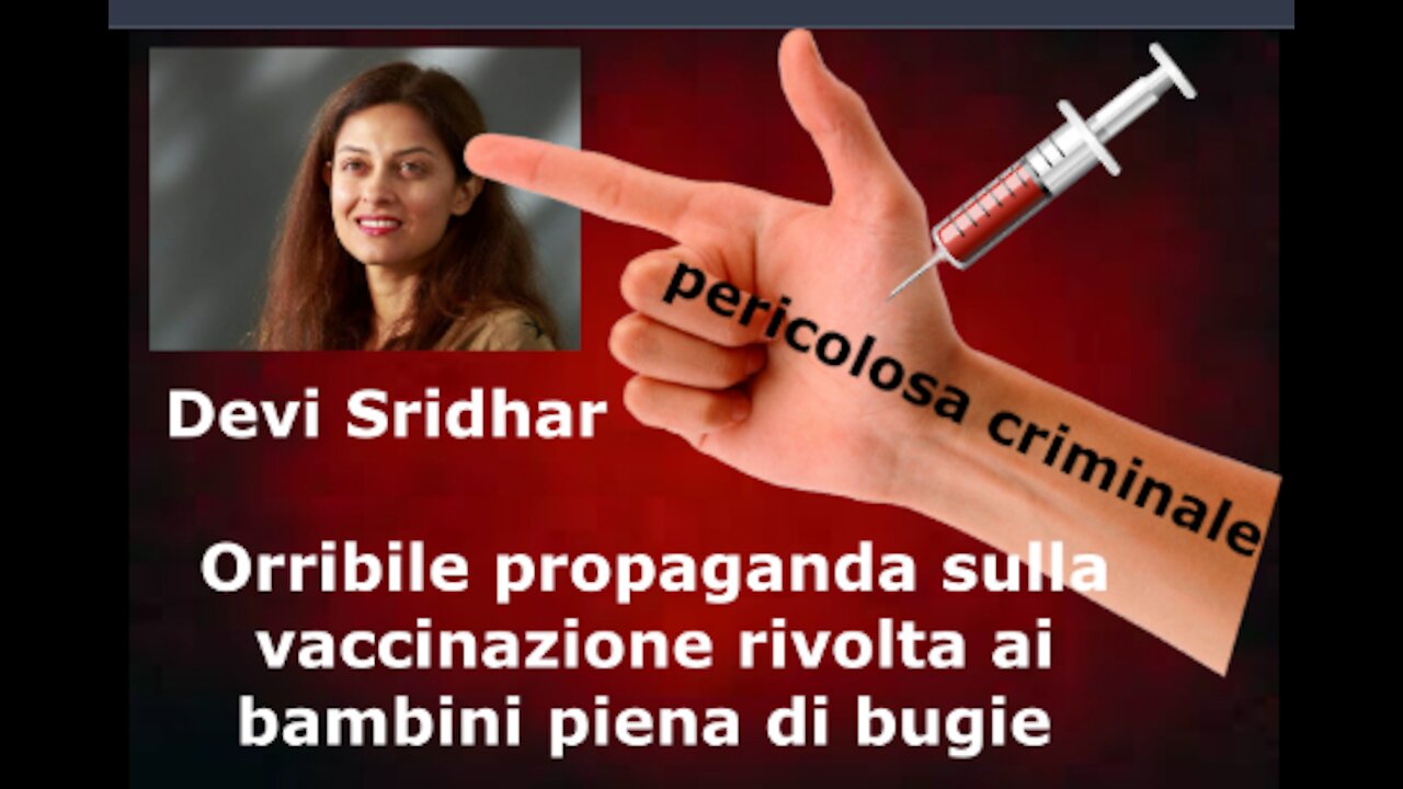 Orribile propaganda sulla vaccinazione rivolta ai bambini piena di bugie