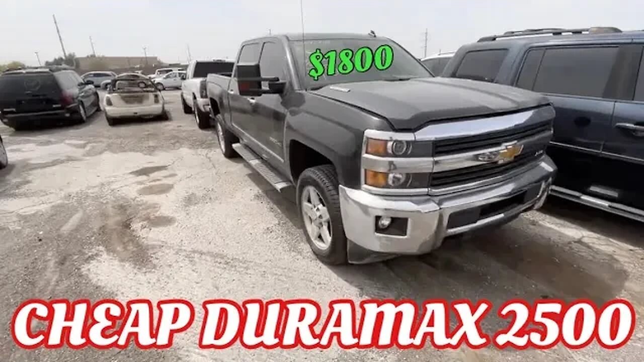 Cheap Duramax at Auction It’s HOT! IAA Walk Around
