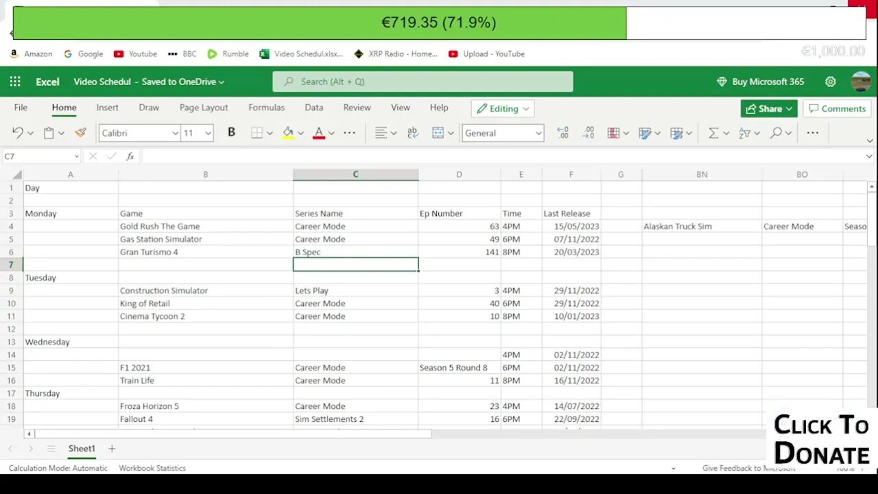 Schedule and Stream Updates (December 2022)