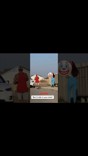 Gold digger wants to ride in his Tesla and gets humbled #shorts