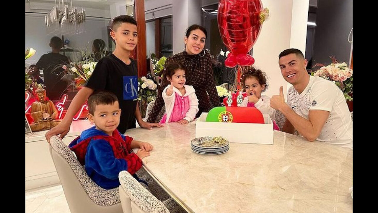 Cristiano Ronaldo marked his 36th birthday with an adorable family photo