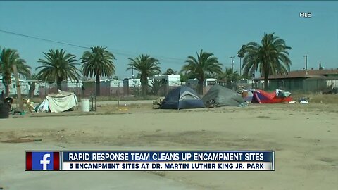 Rapid Response team Cleans Up Homeless Encampment Sites
