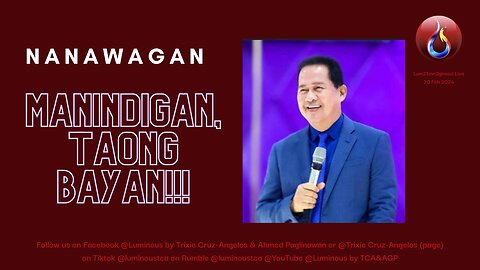 Nanawagan si Pastor Quiboloy