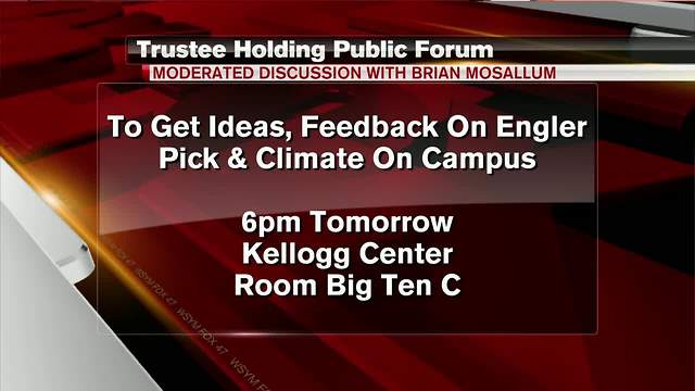 MSU board of trustees holding public meeting