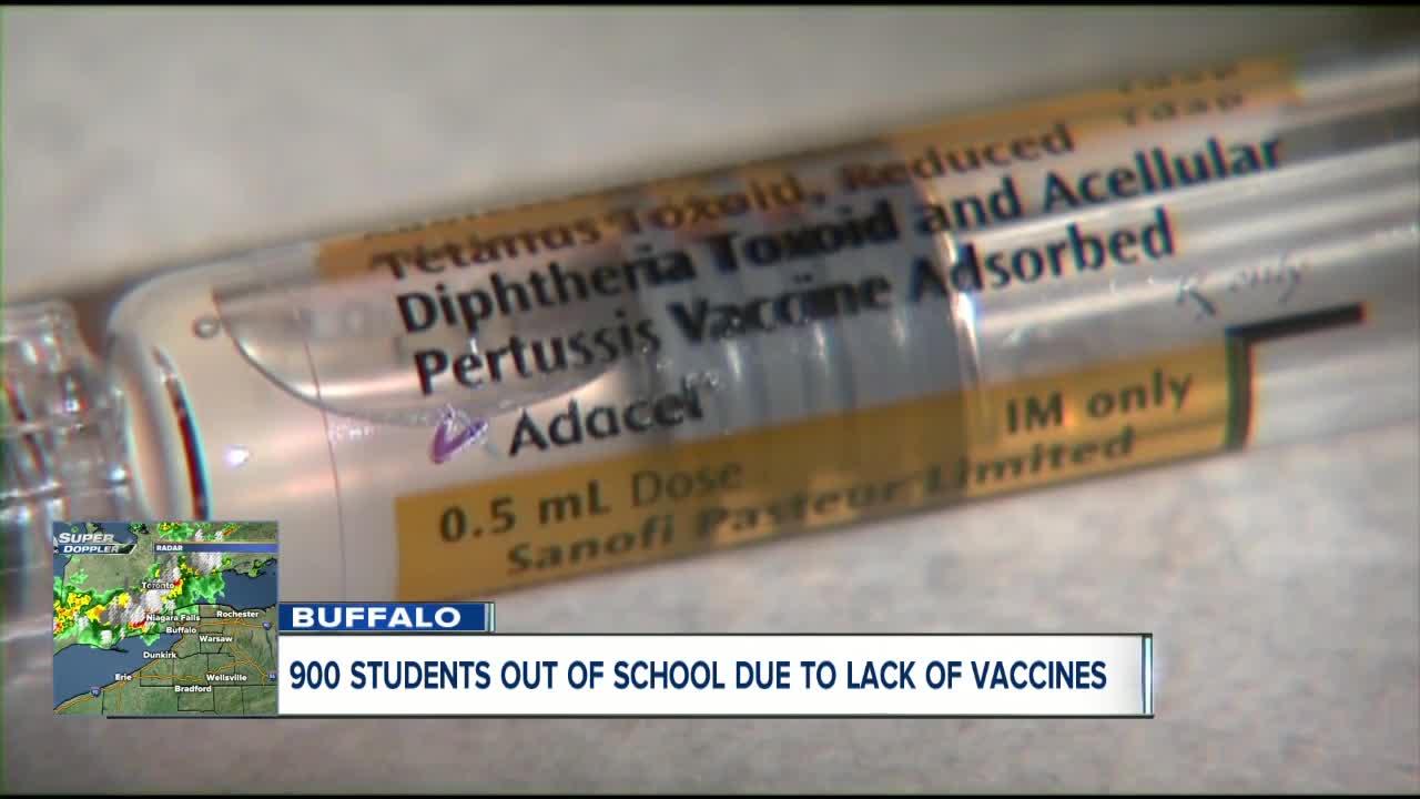 900 students still out of school due to lack of vaccinations