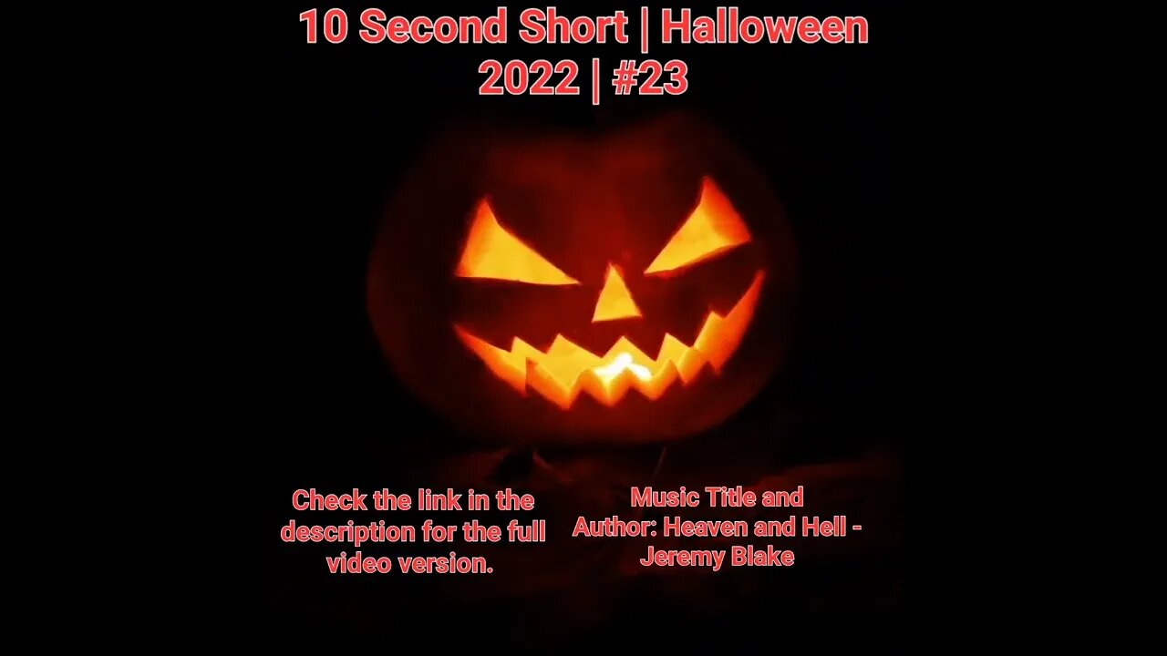 10 Second Short | Halloween 2022 | Halloween Music #Halloween #shorts #halloween2022 #23