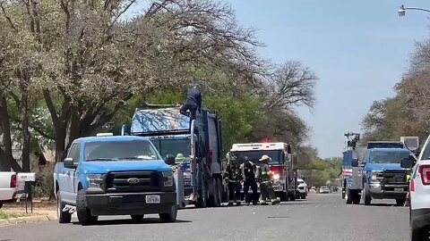 Fire Department Responds To Republic Trash Truck Fire-720p30H