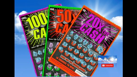 WINNER! 20X the CASH 50X the CASH 100X the CASH Scratchers