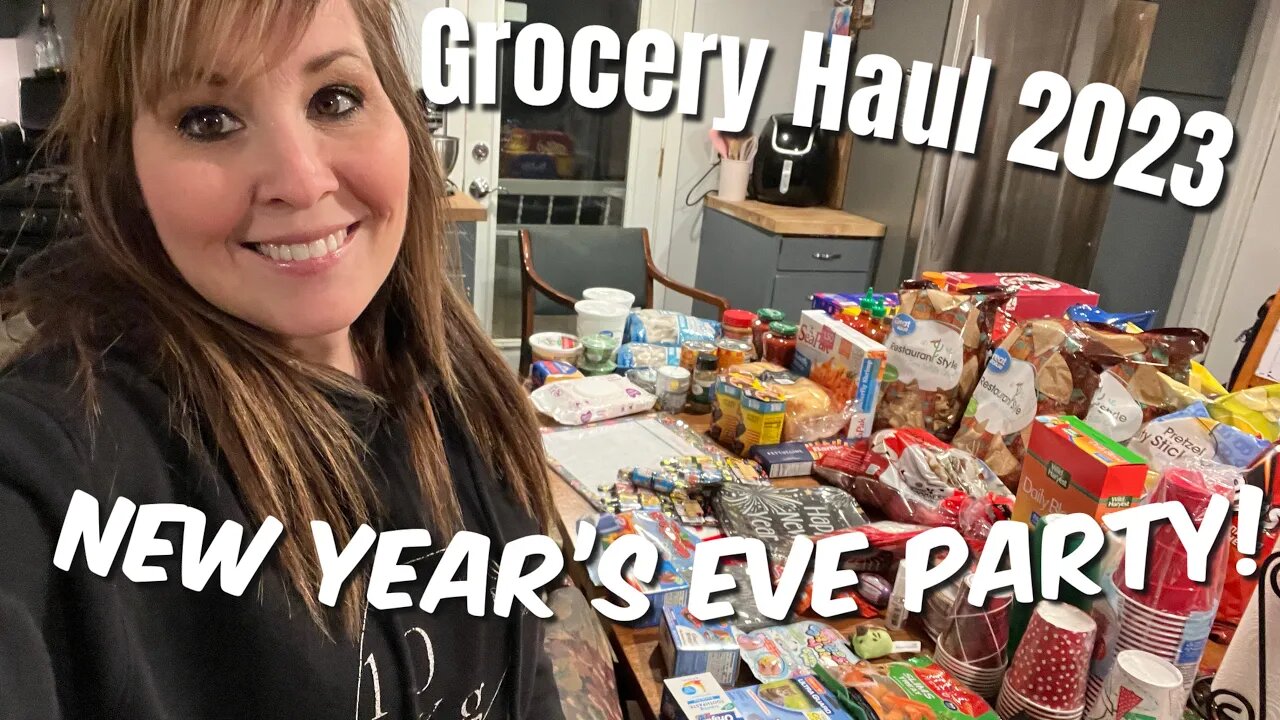 New Years Eve Party Supplies, Food, and Prizes | Grocery Food Haul | 🎉New Years 2023 🎉🥳