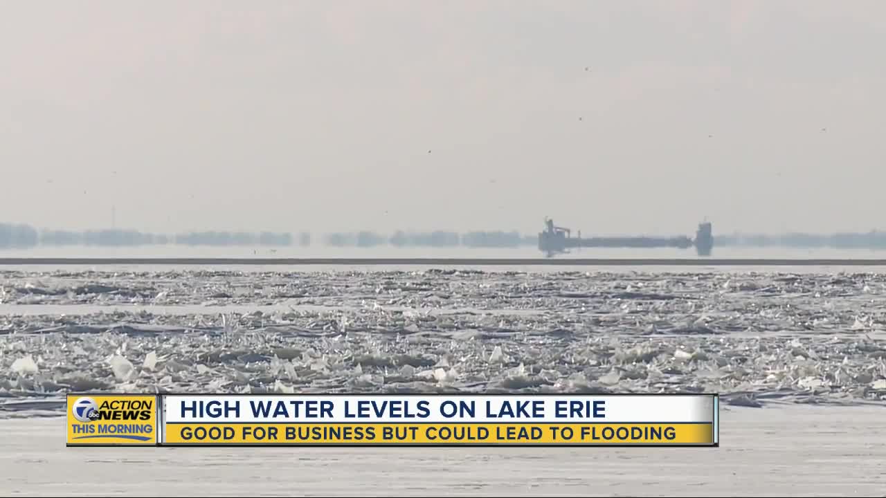 High Lake Erie levels great for business, concerning for locals