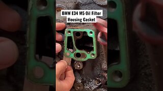 BMW E34 M5 Oil Filter Housing Gasket #bmw #automobile #mechaniclife #mechanic #bmwe34 #bmwm5 #car