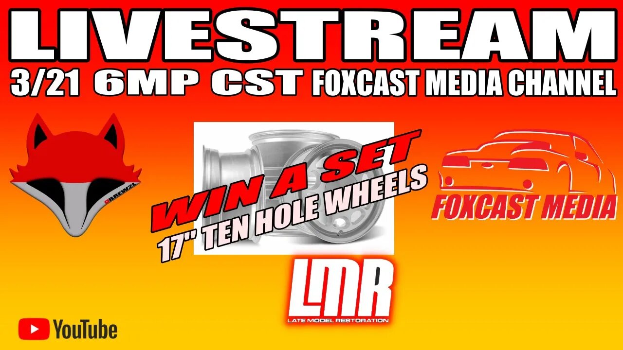 LMR 17" ten hole wheel Giveaway with BREW2L!