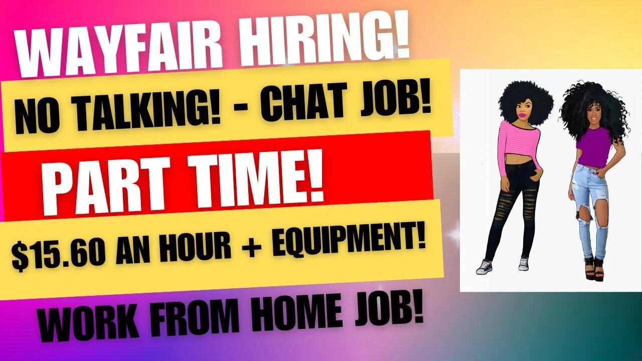 Wayfair Hiring Non Phone Work From Home Chat Job Part Time $15.60 An Hour + Equipment Provided