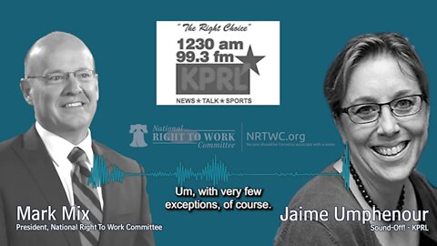 Jaime Umphenour & National Right to Work President Mark Mix: Benefits of Right to Work Protections