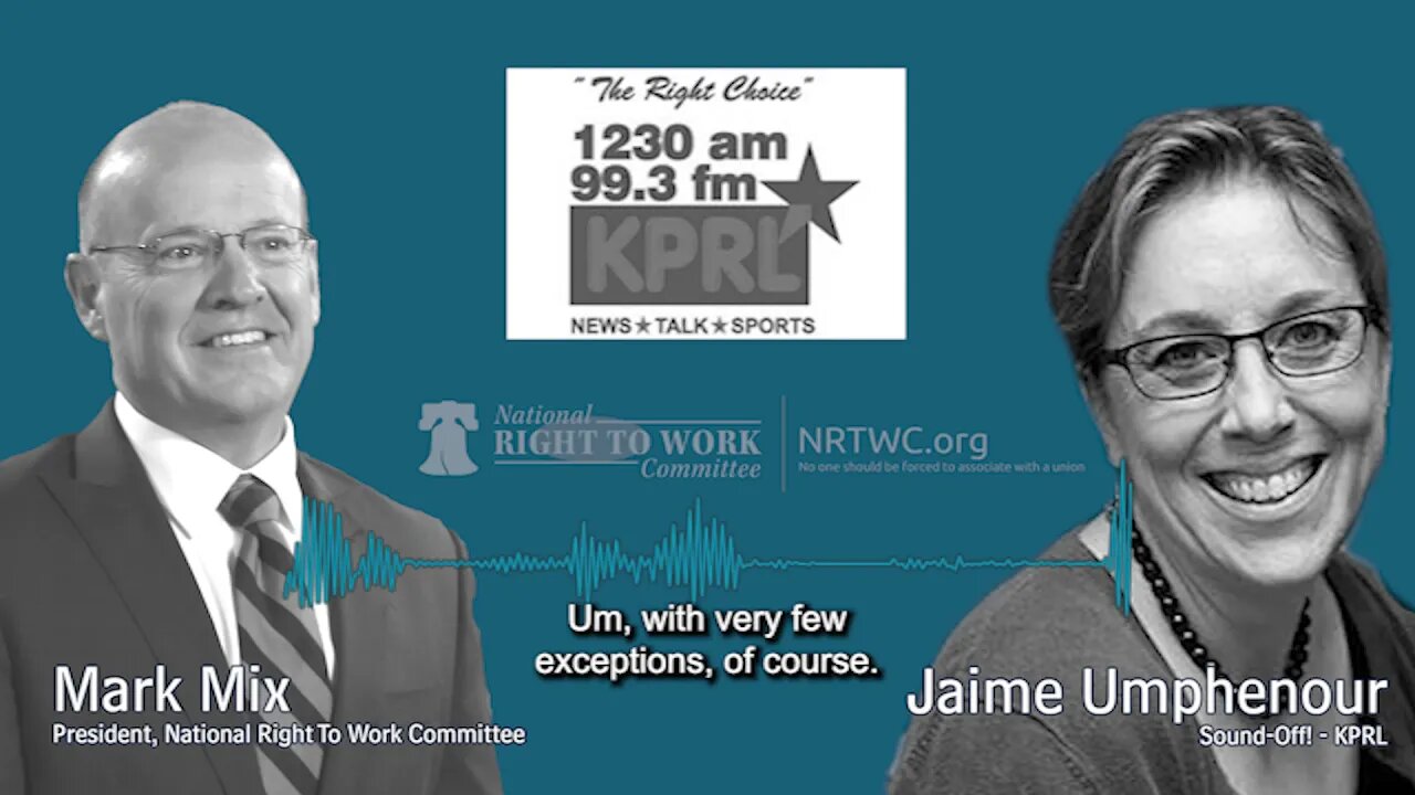 Jaime Umphenour & National Right to Work President Mark Mix: Benefits of Right to Work Protections