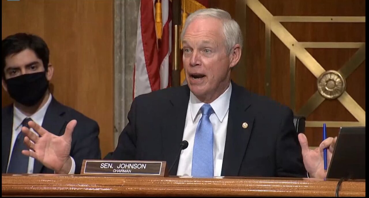 Sen. Ron Johnson Destroys Sen. Peters on Democrat Hack at Election Fraud Hearing