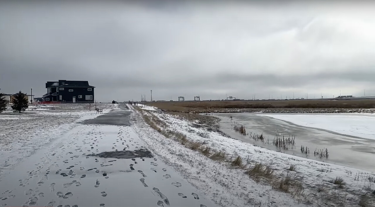 Walking in Regina, March 14, 2024: The Greens - southeast edge of town