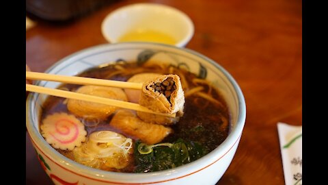 Most Delicious Tofu Skin in Nikko Japan - Uoyou Restaurant 魚要 ゆばそば