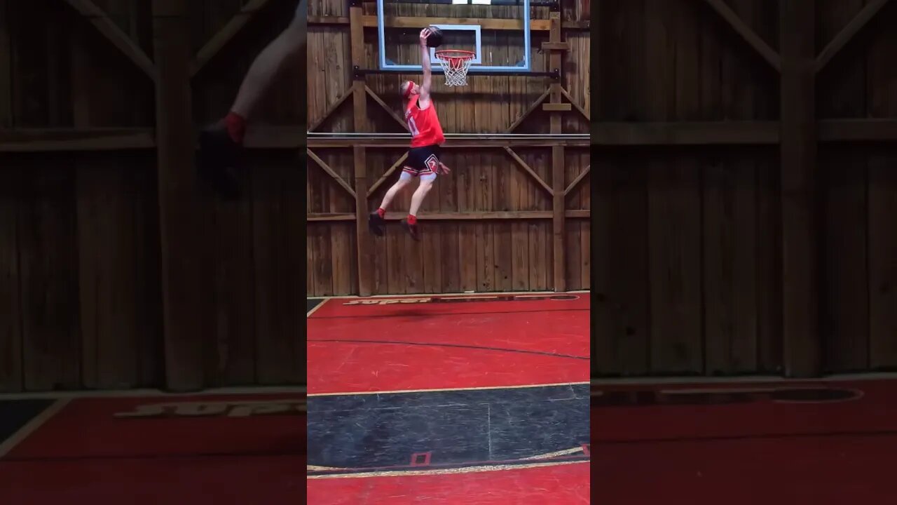 Supe Dunks Off The Bounce In The Barn