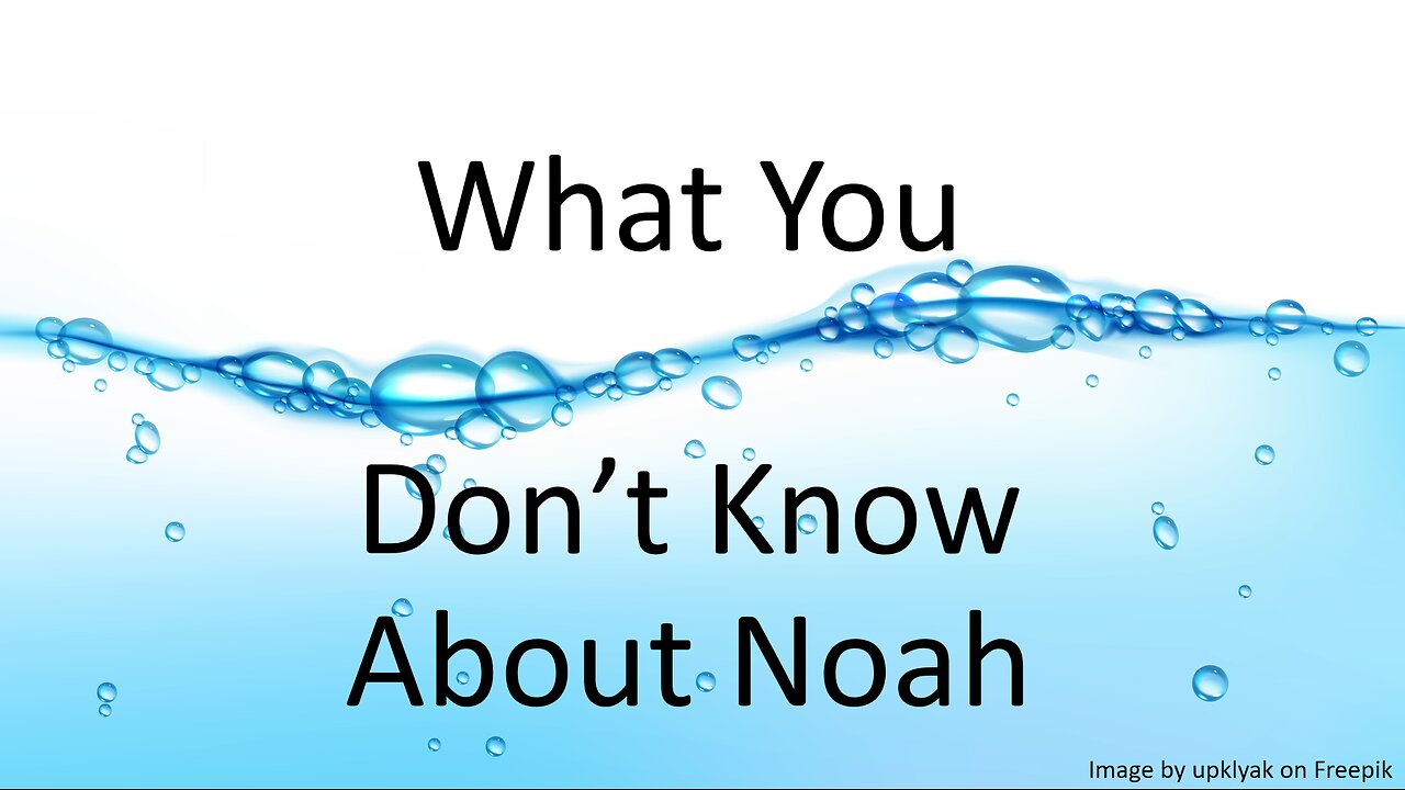 What You Don't Know About Noah