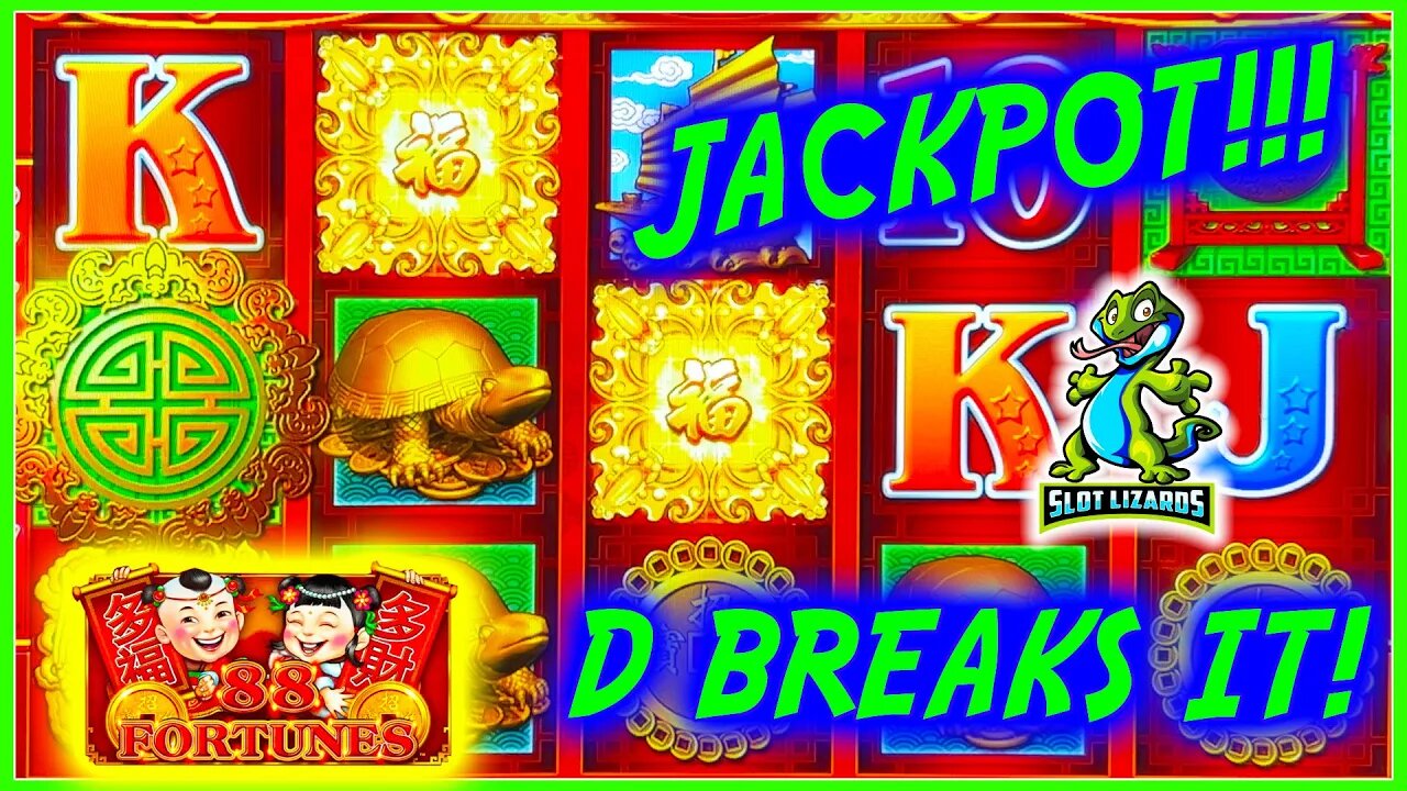 D BREAKS THE SLOT! CRAZY MAX SPIN JACKPOT! 88 Fortunes Slot MAXED OUT 20K GRAND!