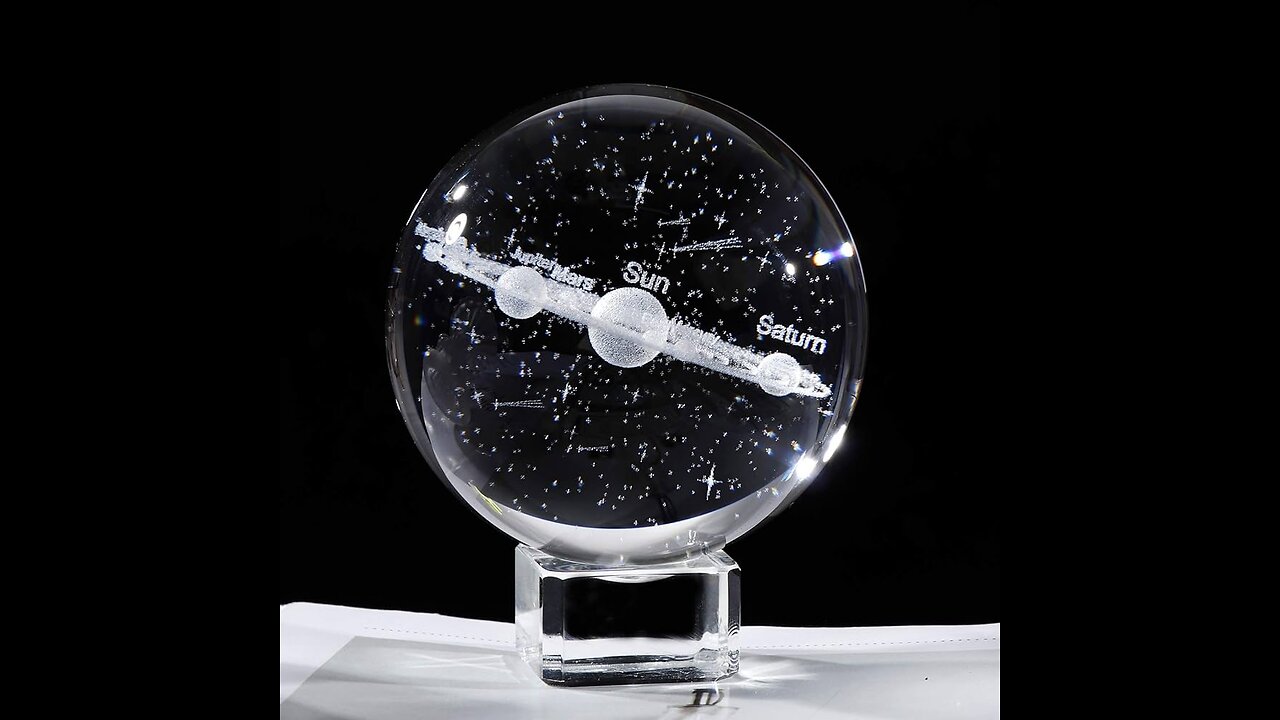 Home Gadgets No : 313 🛍️Product: 3D Crystal Planet Solar System Model