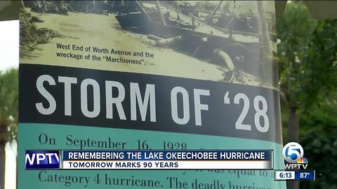 90th anniversary of 'Okeechobee Hurricane'