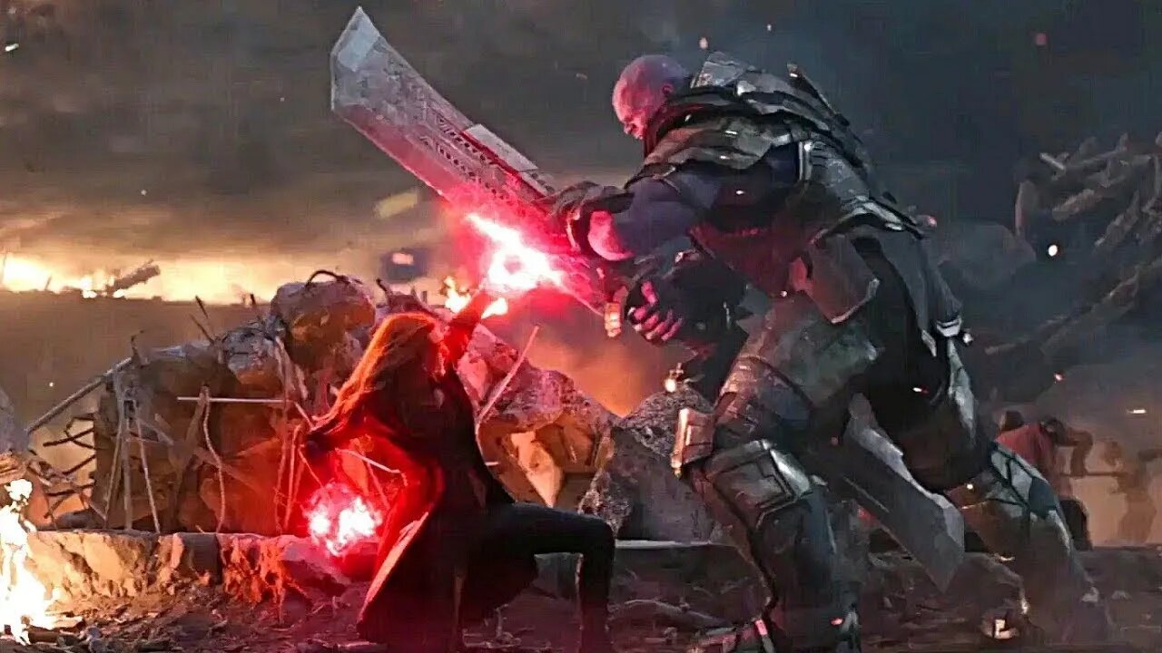 Scarlett Witch vs Thanos: Avengers Endgame